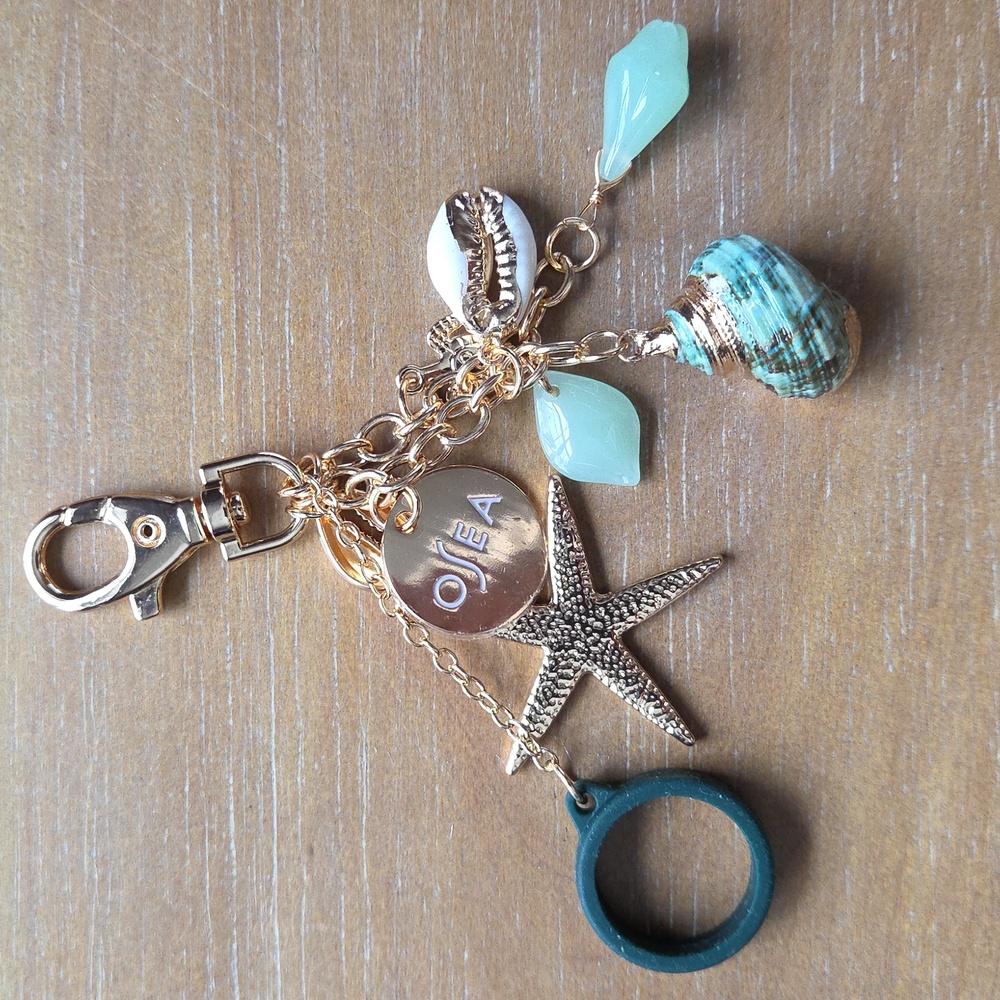 OSEA Malibu Lip Oil Key Chain & Organic Pouch - Picture 7 of 10
